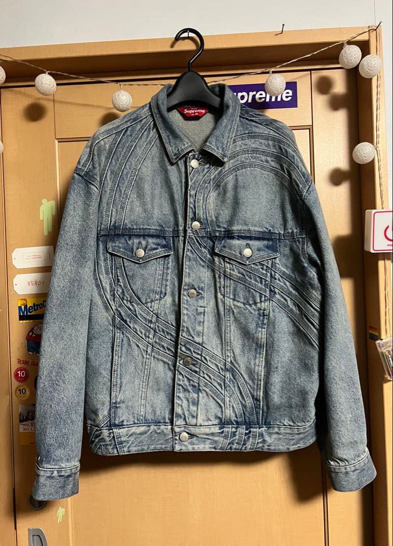 ジャケット・アウター Supreme S Logo Denim Trucker Jacket M