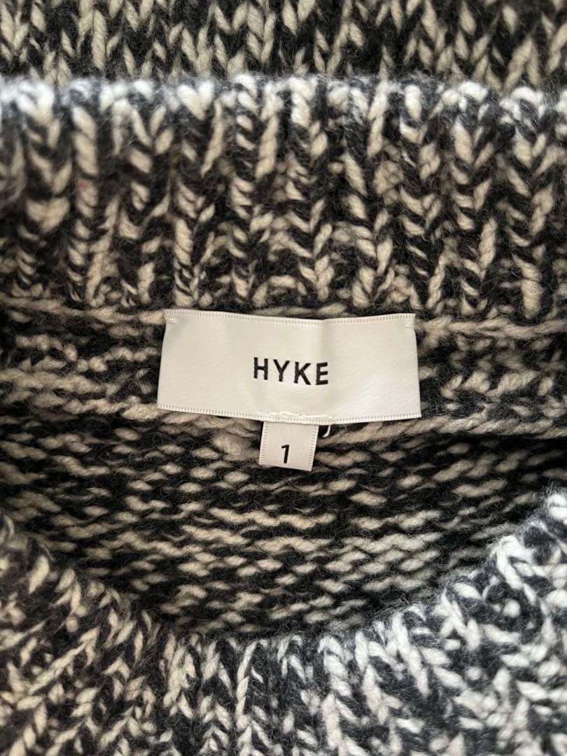 HYKEハイクCREW NECK SWEATER DRESSニットワンピース
