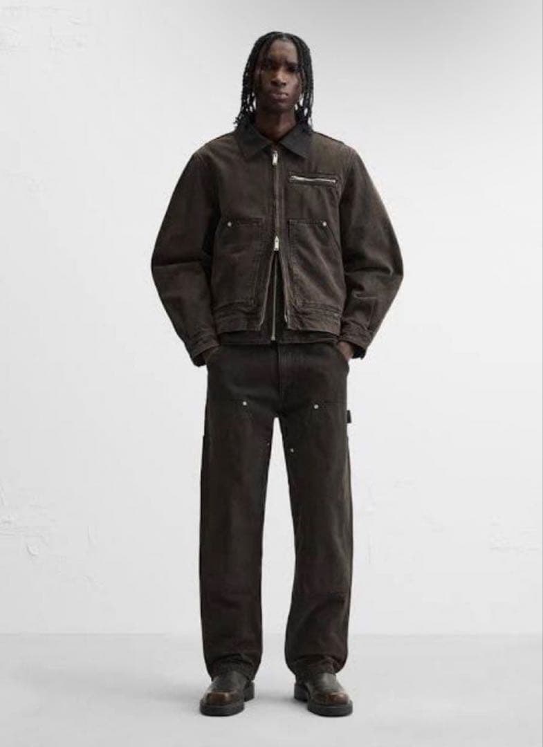 ZARA ワークジャケット　デトロイトジャケット　ダックジャケット M 短丈