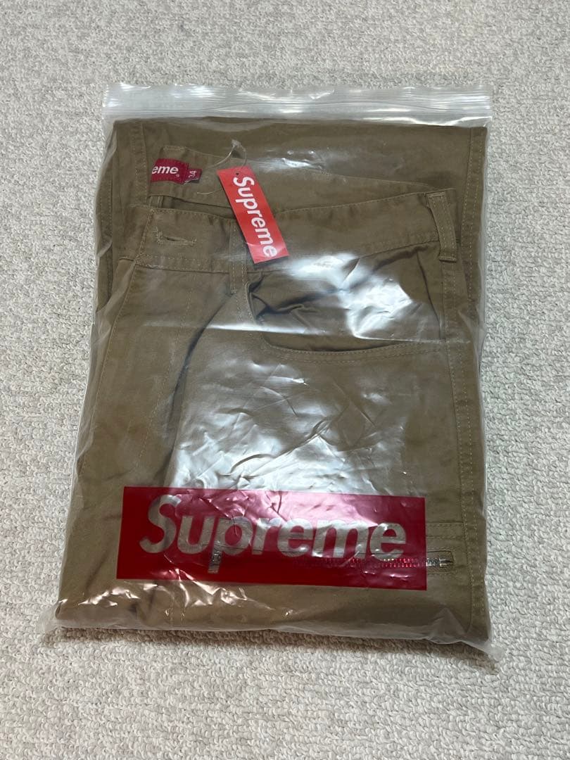 Supreme カーゴパンツ34 カーキ色