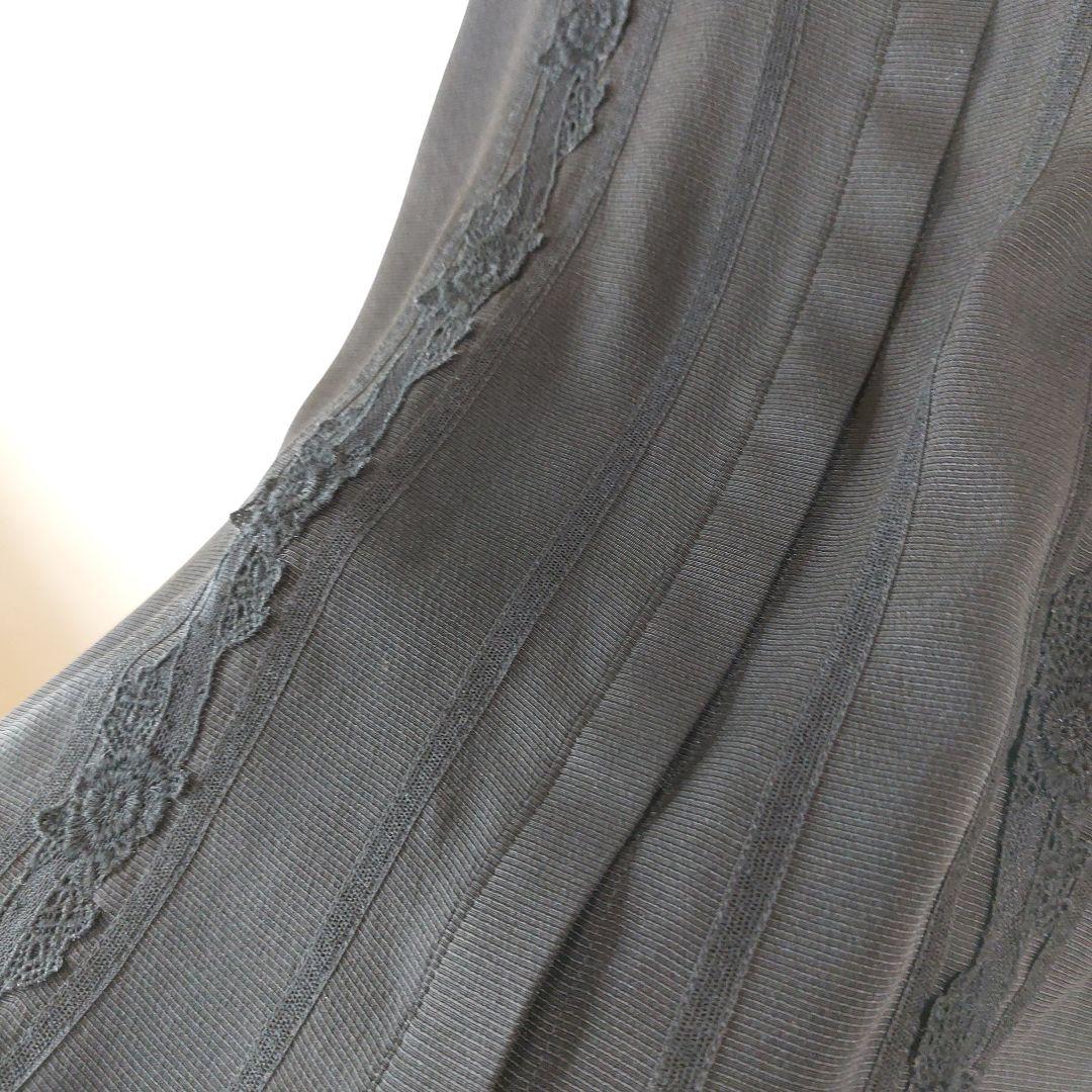 KEITA MARUYAMA　レース刺繍シルクシャツ 花柄 黒 M 長袖