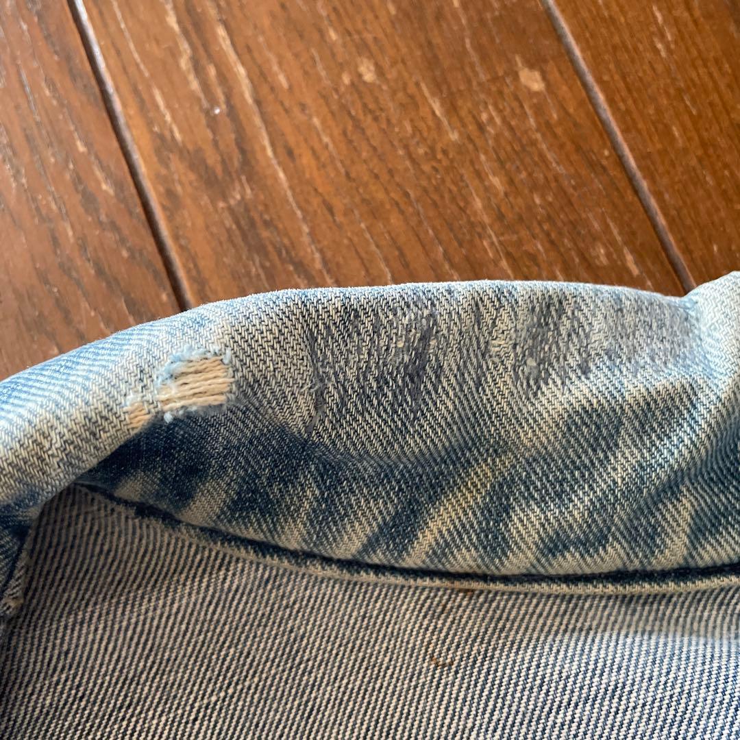 60s Wrangler 3rd 斜めベル 左綾デニム 綿糸 ゴールデンサイズ