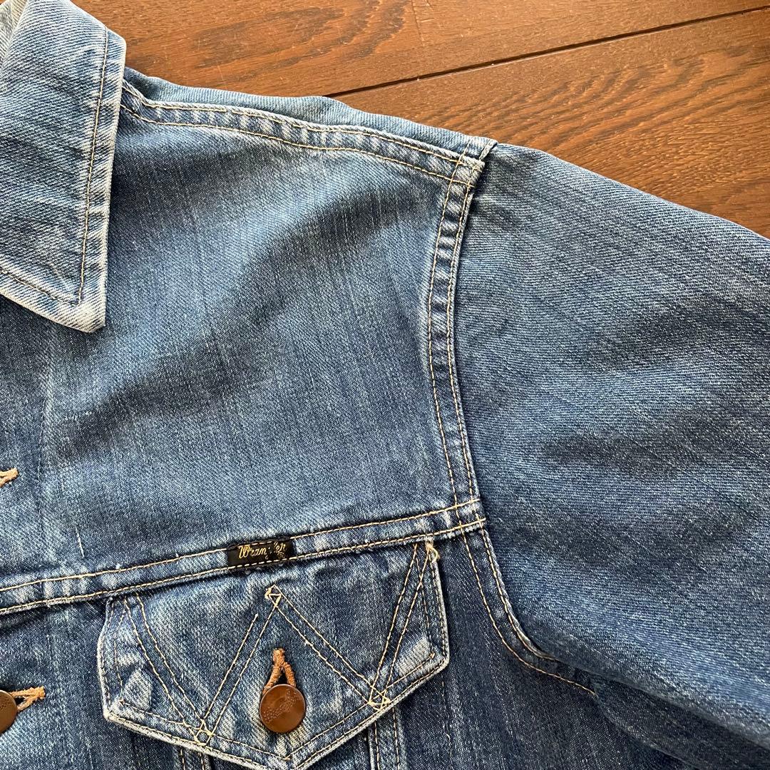 60s Wrangler 3rd 斜めベル 左綾デニム 綿糸 ゴールデンサイズ