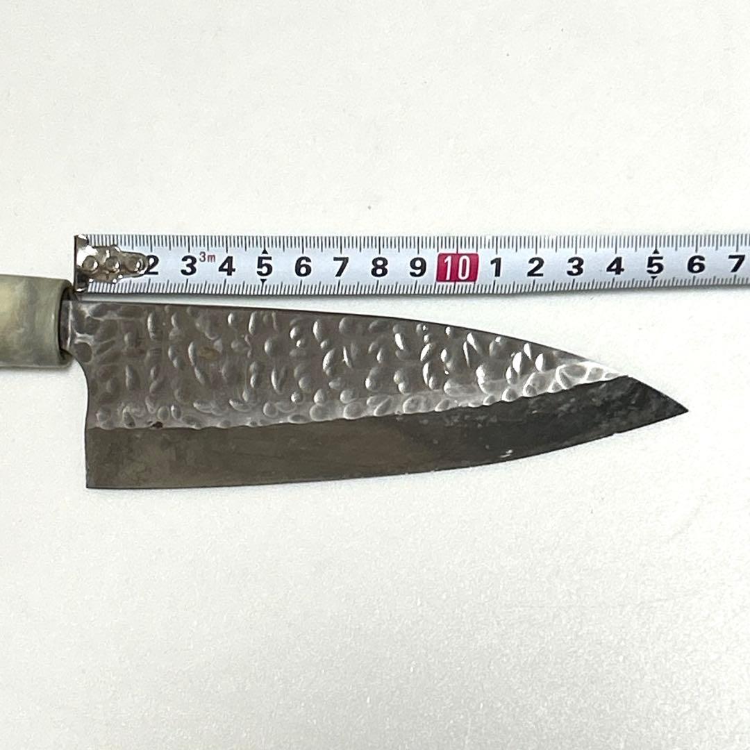 實光刃物 出刃包丁 165mm 槌目 和包丁 堺包丁