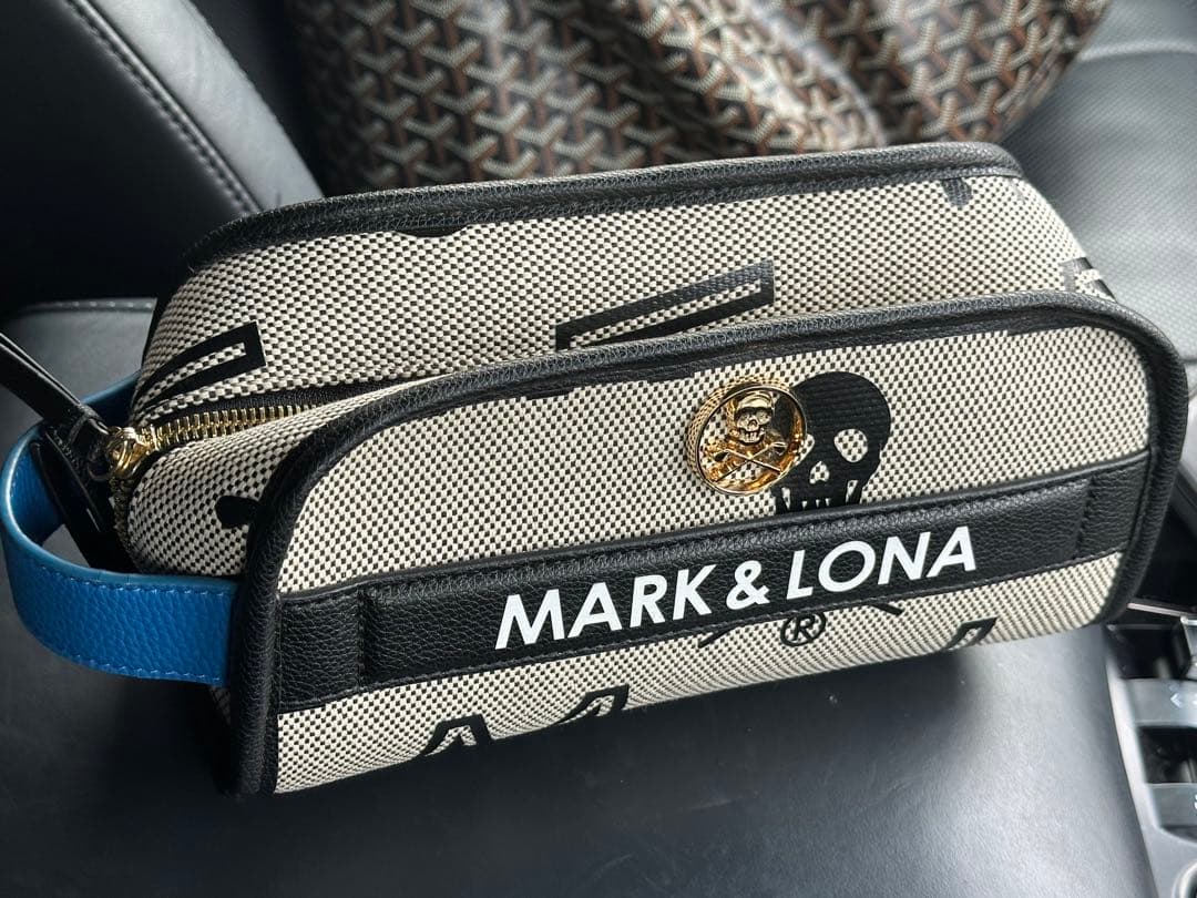 【新品同様】MARK & LONA カートバッグ ラウンドバッグ スカル ゴルフ