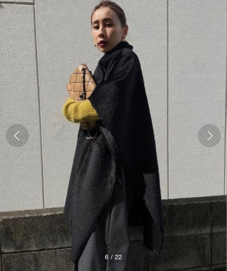 ジャケット・アウター Ameri REVERSIBLE BOA PONCHO COAT