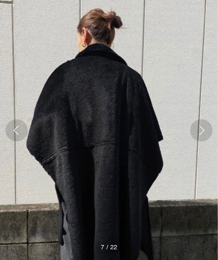ジャケット・アウター Ameri REVERSIBLE BOA PONCHO COAT
