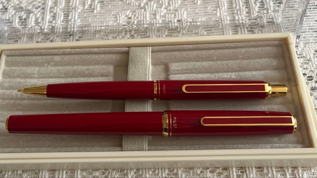 PILOT 万年筆&ボールペンセット ワインレッド