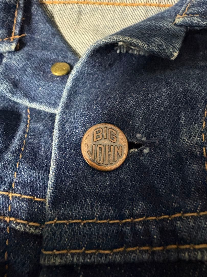 ⭐︎大きいサイズ⭐︎ BIG JOHN デニムジャケット Scovill刻印ボタン