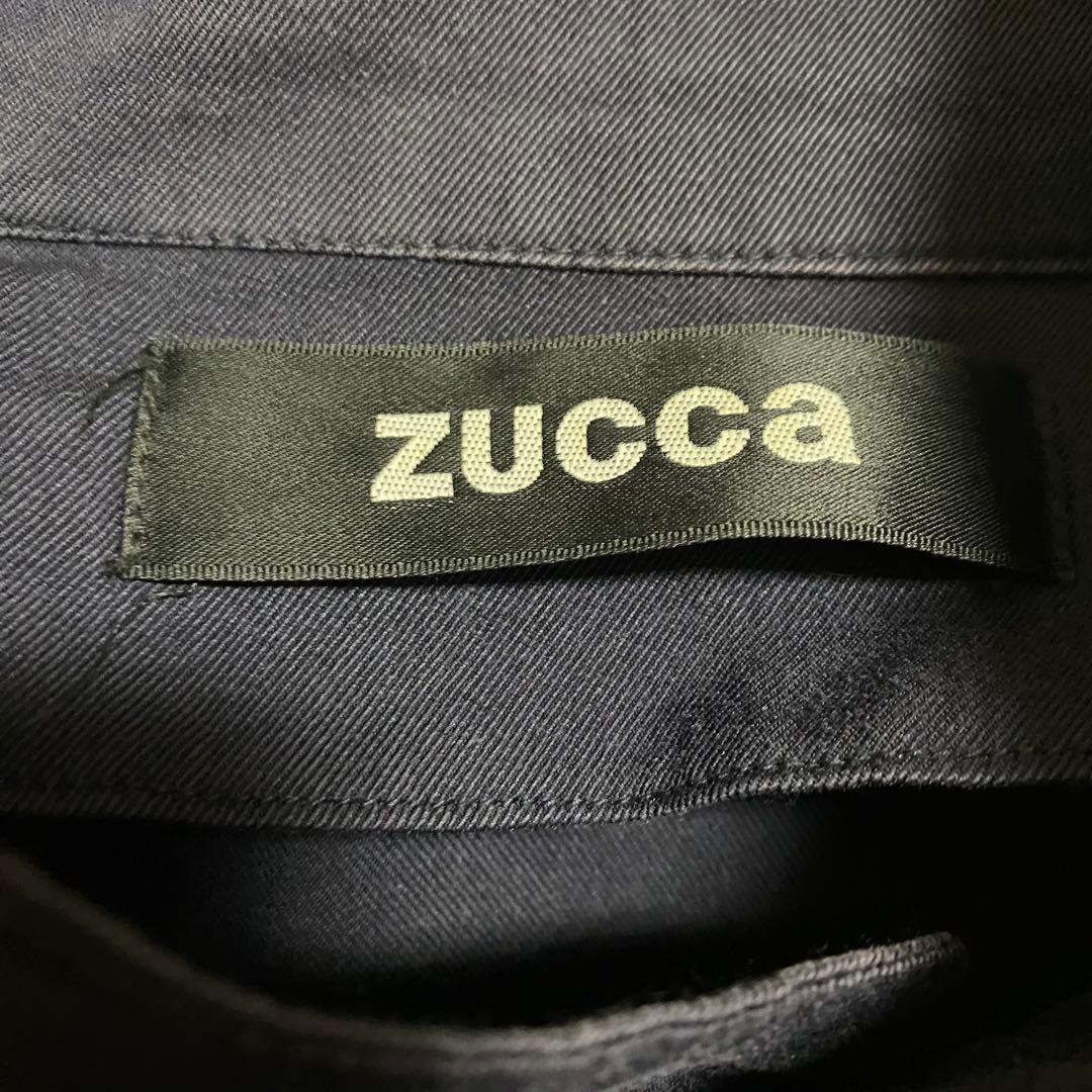 90's ZUCCA ズッカ　イッセイミヤケ スタンドカラーブルゾンコート　紺M