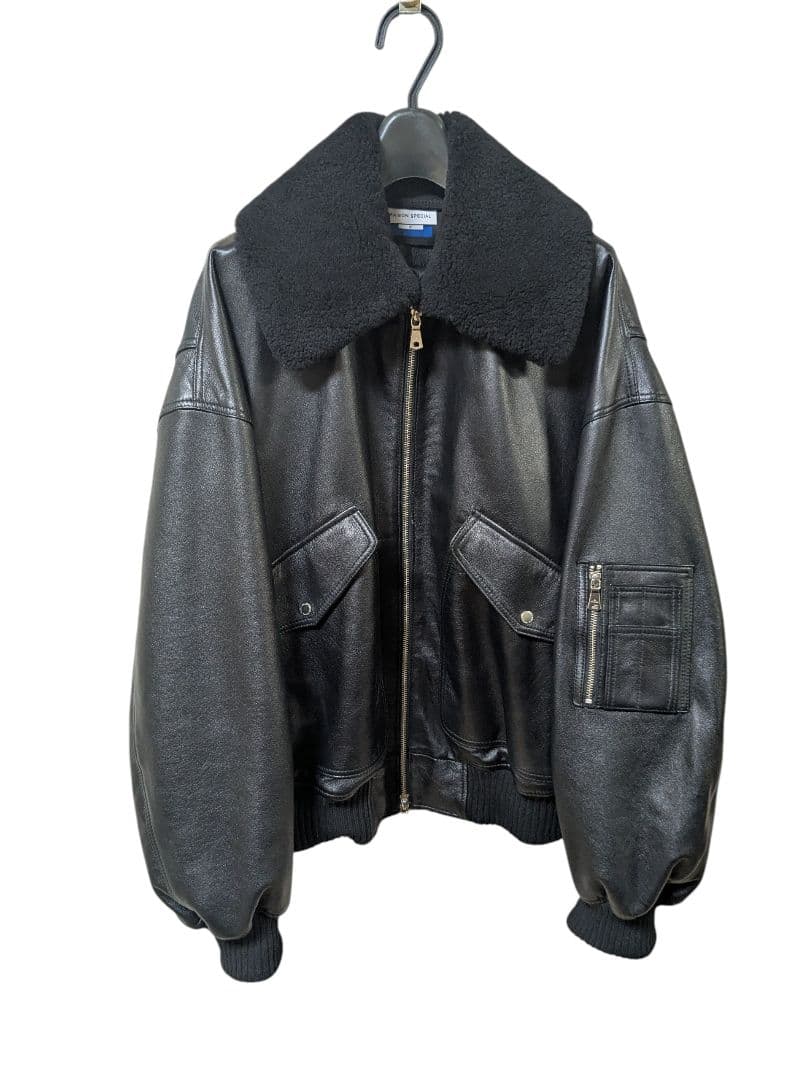 ！訳アリ！MAISON SPECIAL　シープレザー G-1ジャケット　サイズ1