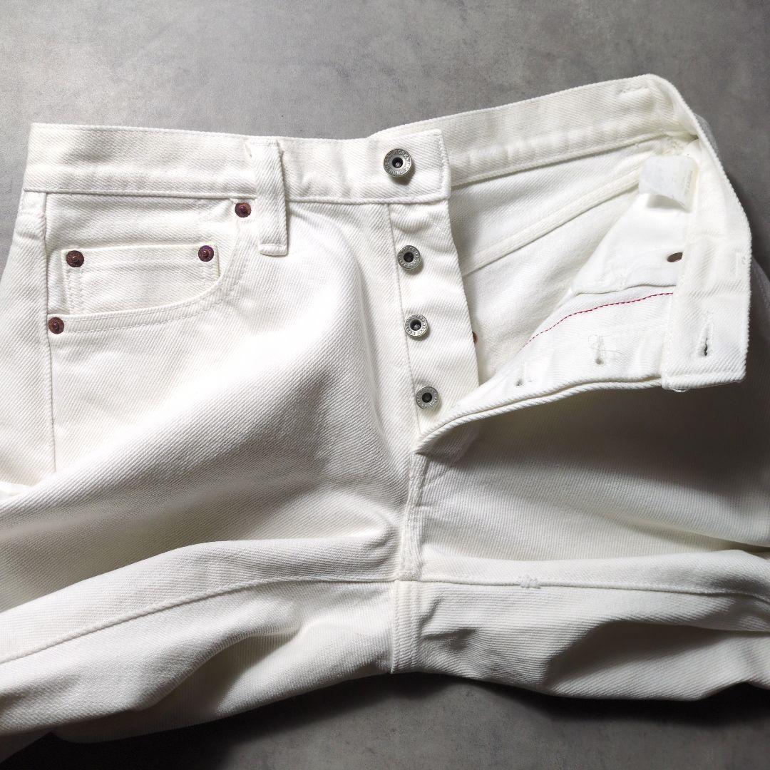 IRON HEART 21oz 赤耳 ホワイト デニムパンツ 32