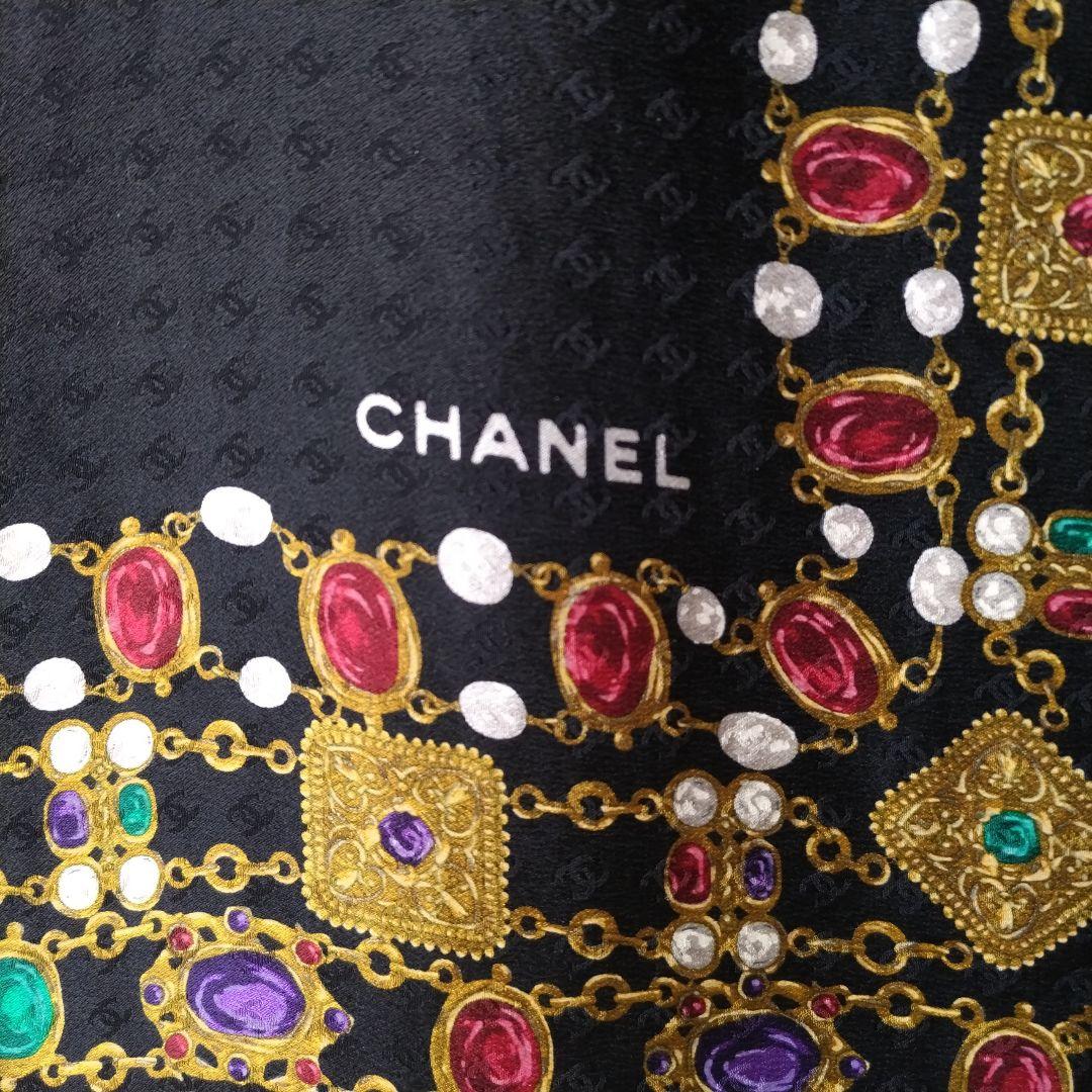 シャネル　CHANEL　シルクスカーフ　ヴィンテージ