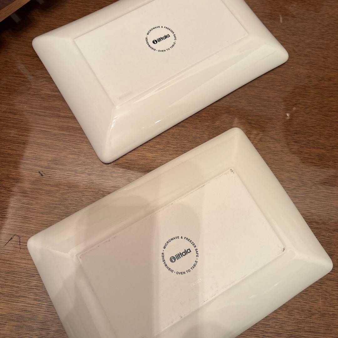 廃盤 イッタラ OTC ヘレ A5 プレート ピンクグリーン 2枚