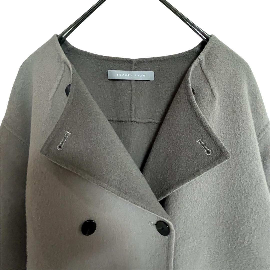 theory luxe セオリーリュクス ダブルコート グレージュ 38