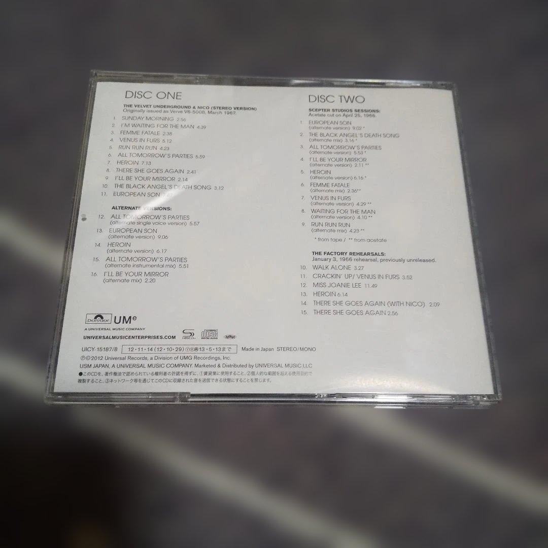 ヴェルヴェット・アンダーグラウンド45周年記念・デラックス・エディションCD3点