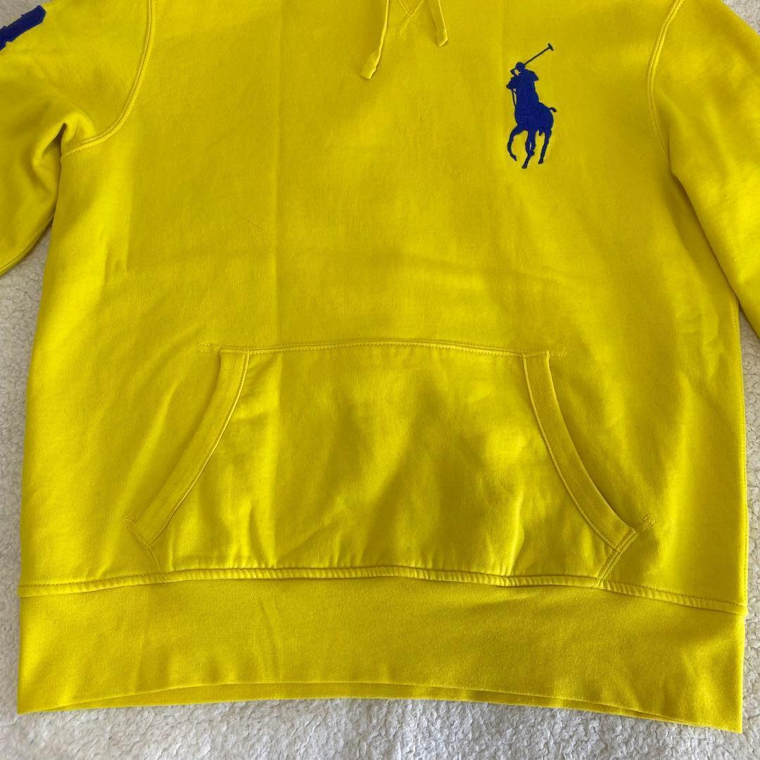 【Polo by Ralph Lauren】【L】パーカー　黄色　ビックポニー