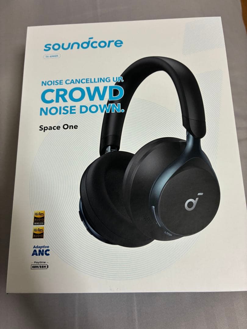 soundcore Space One ワイヤレスヘッドフォン ブラック