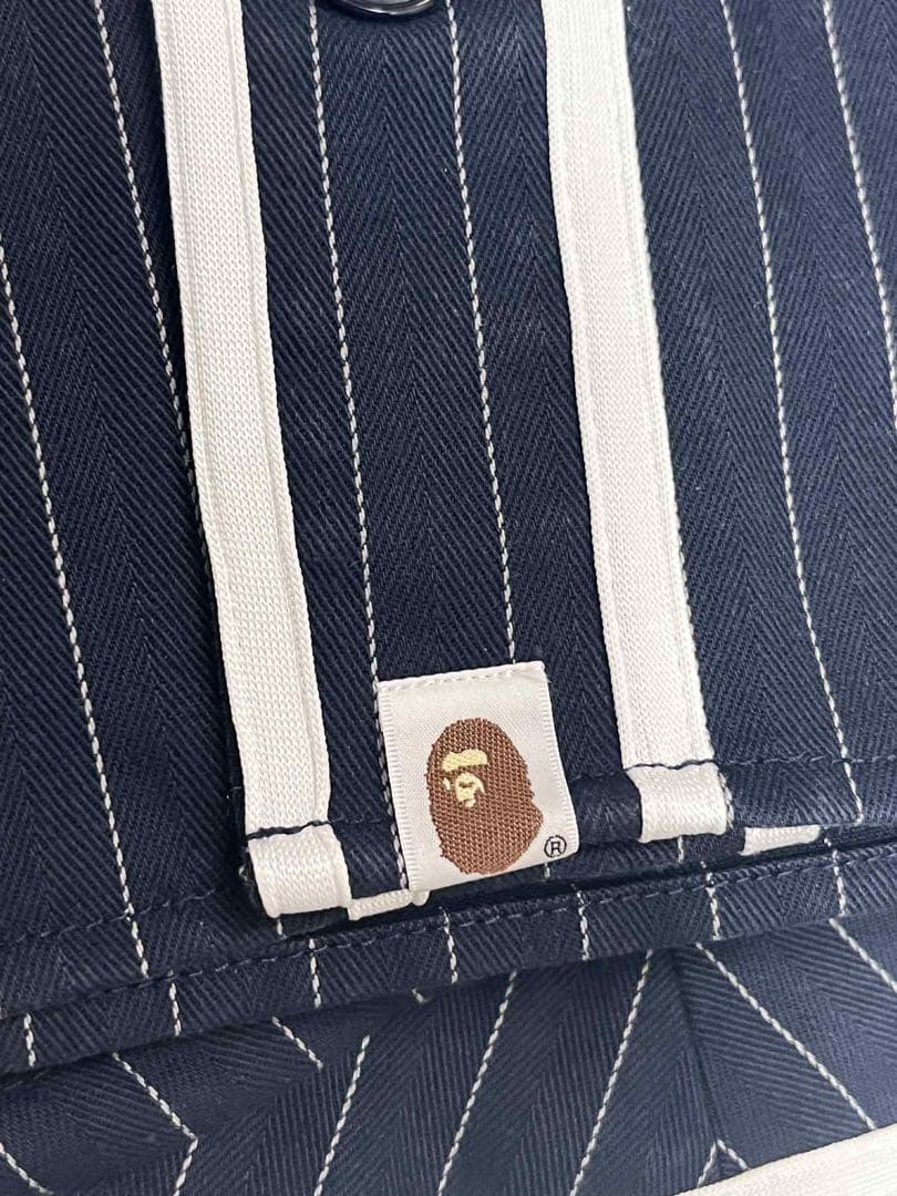 Bathing Ape ストライプ ベースボールシャツ