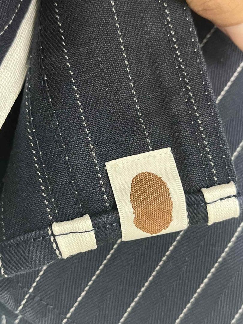 Bathing Ape ストライプ ベースボールシャツ