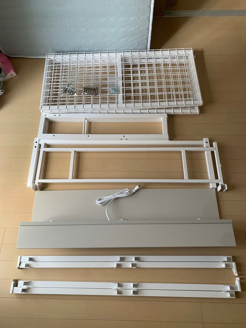 【Mayu(*^▽^)/★*☆様限定】 ニトリ　シングル棚付きパイプベッド