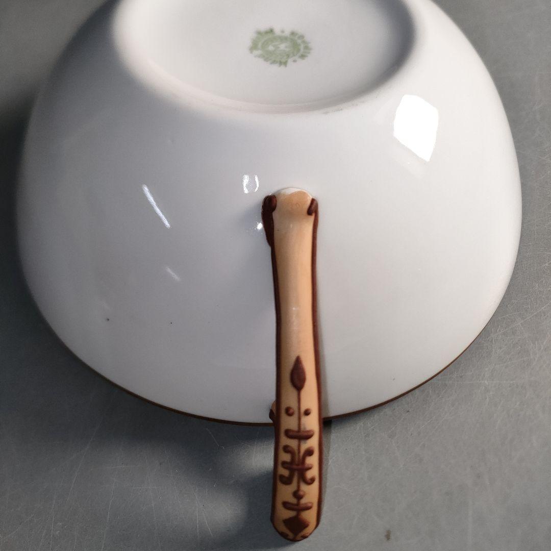 A1293-5/オールドノリタケ/果実図取手付ボウル17cm/飾鉢/懐石道具/
