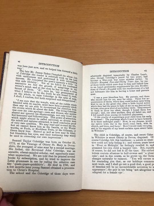 THE POEMS OF COLERIDGE  （コールリッジ　詩集）