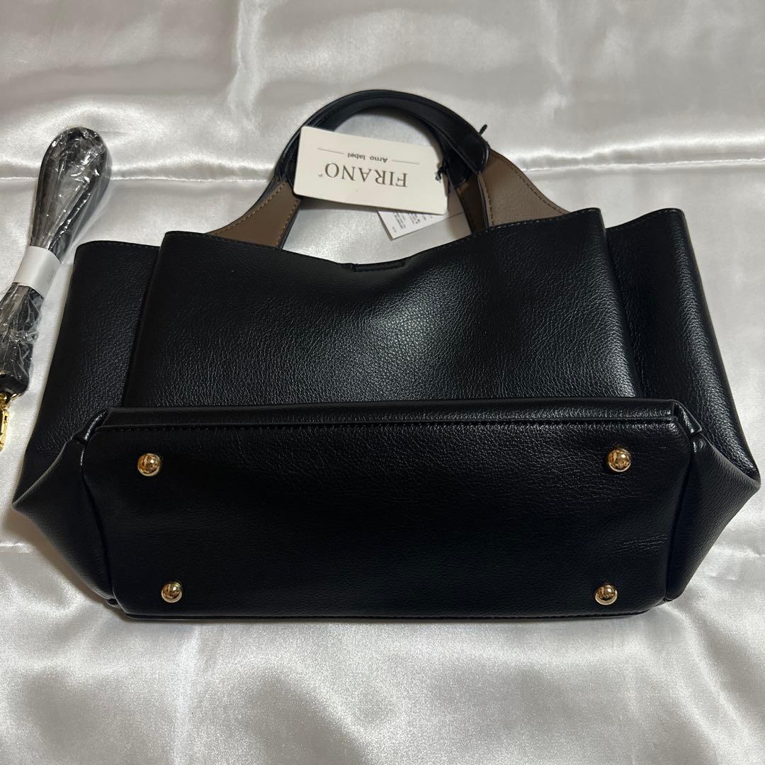 FIRANO（フィラノ） Arno label 合成皮革バッグ　ブラック　タグ付
