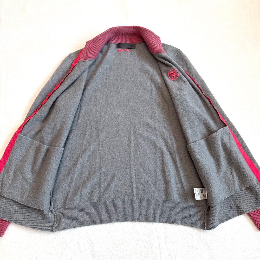 G/FORE ジーフォア ジップニット ジャケット グレー 40 カシミヤ混