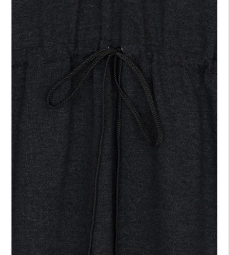 AMERI RELAX DRAWSTRING SWEAT DRESSブラックM
