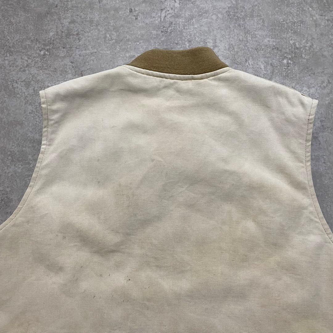Carhartt 星タグ USA製 90s ダック地 中綿 ベスト フェード