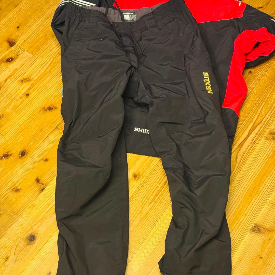 【希少2XL】シマノ NEXUS・DSレインスーツ RA-118N 補修あり美品