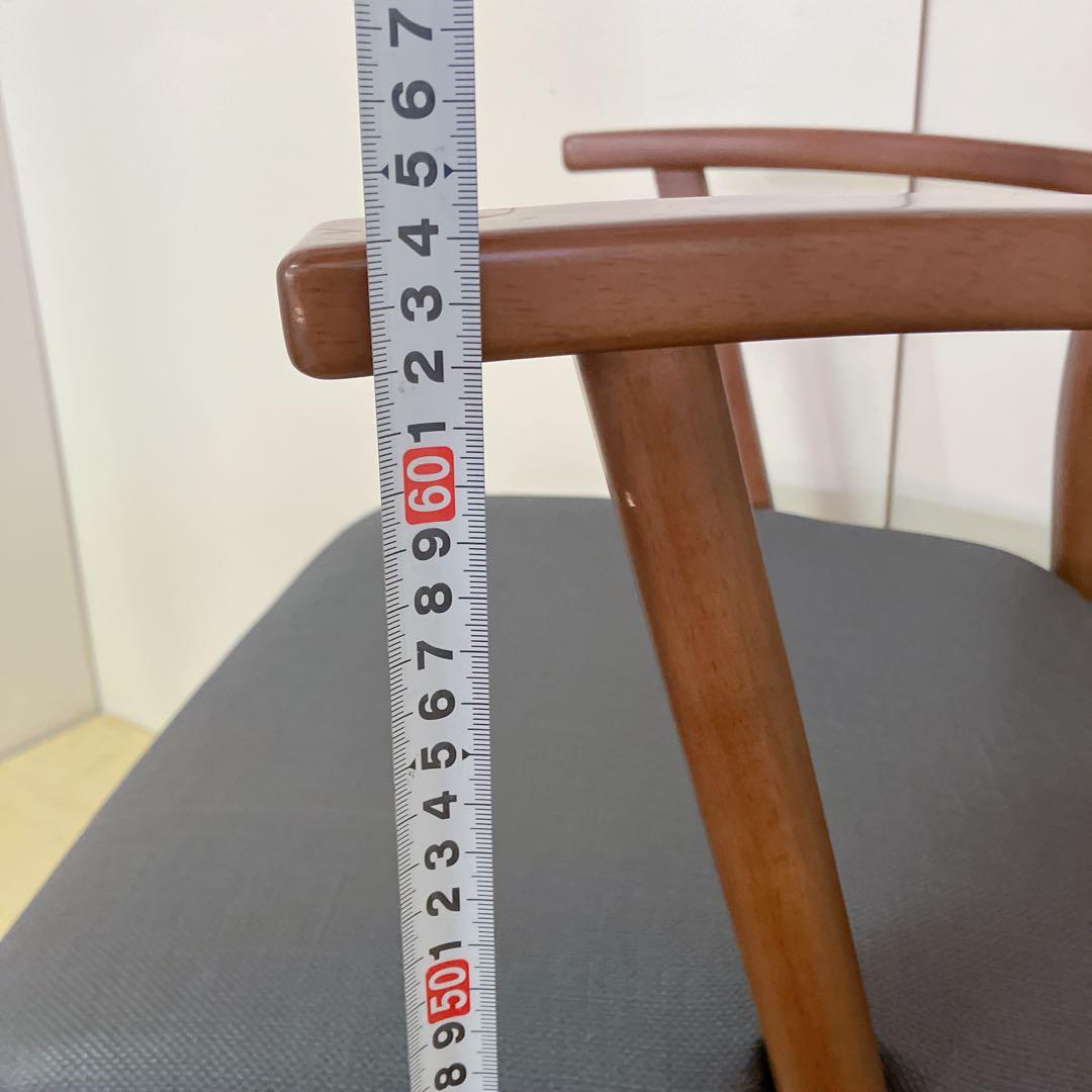 木製　回転チェア　2脚セット　ダイニングチェア　回転椅子　北欧　座面撥水加工