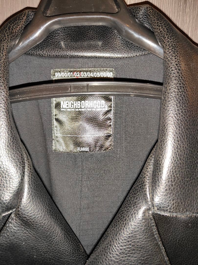 NEIGHBORHOOD ダブルライダースジャケット ブラックXL PUレザー