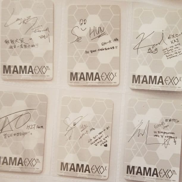 【公式】EXO MAMA トレカ