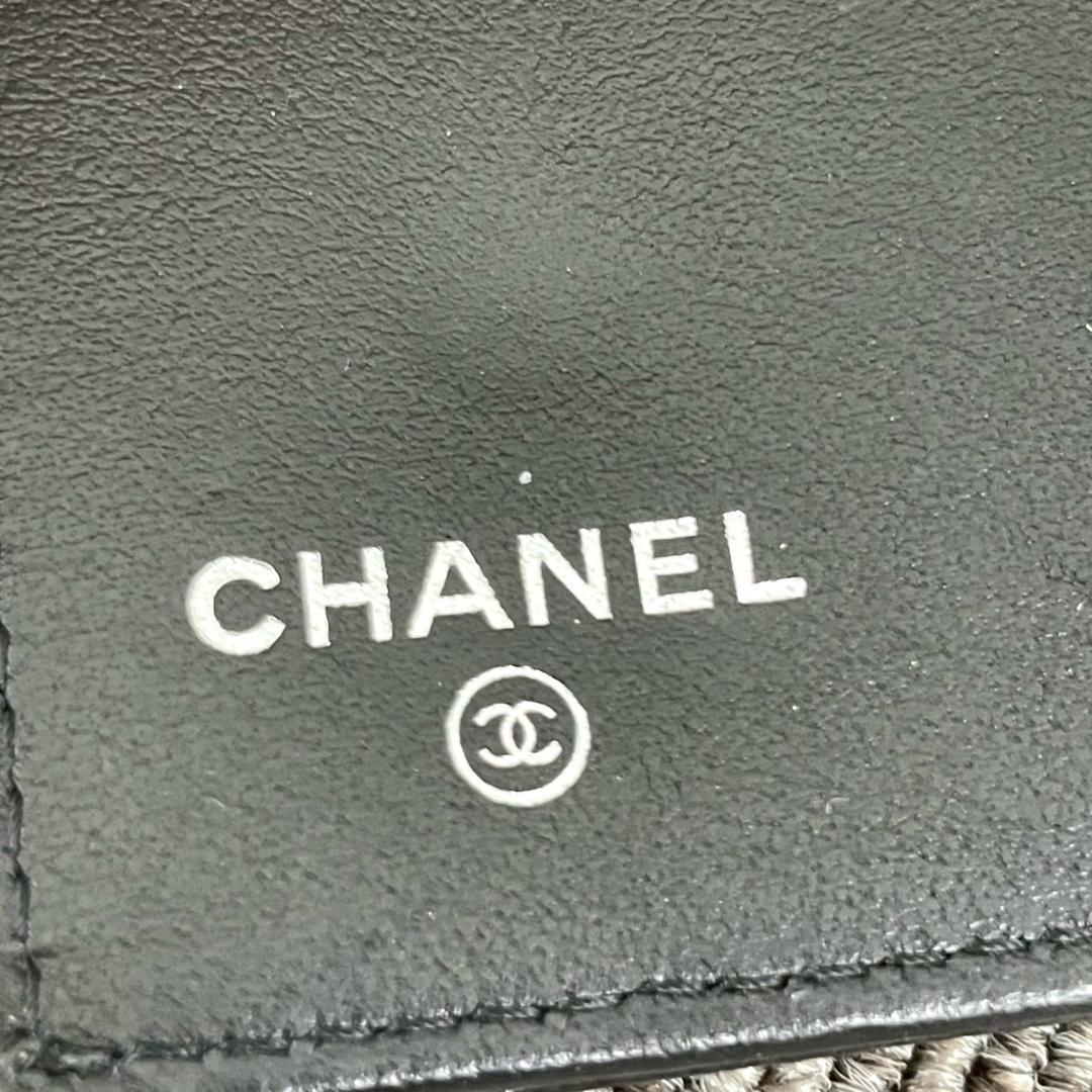 CHANEL　シャネル　ココマーク　キャビアスキン　キーケース　2連