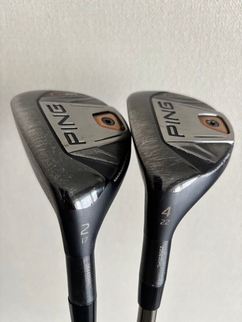 希少レフティ PING G400 UT 2U 17° 4U 22° 2本セット