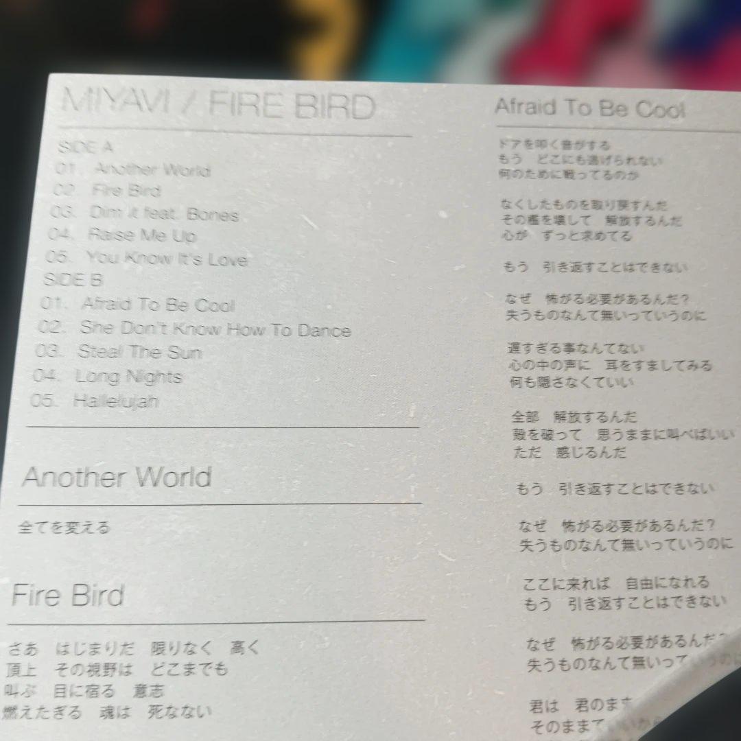 雅　miyavi LP レコード　fire bird