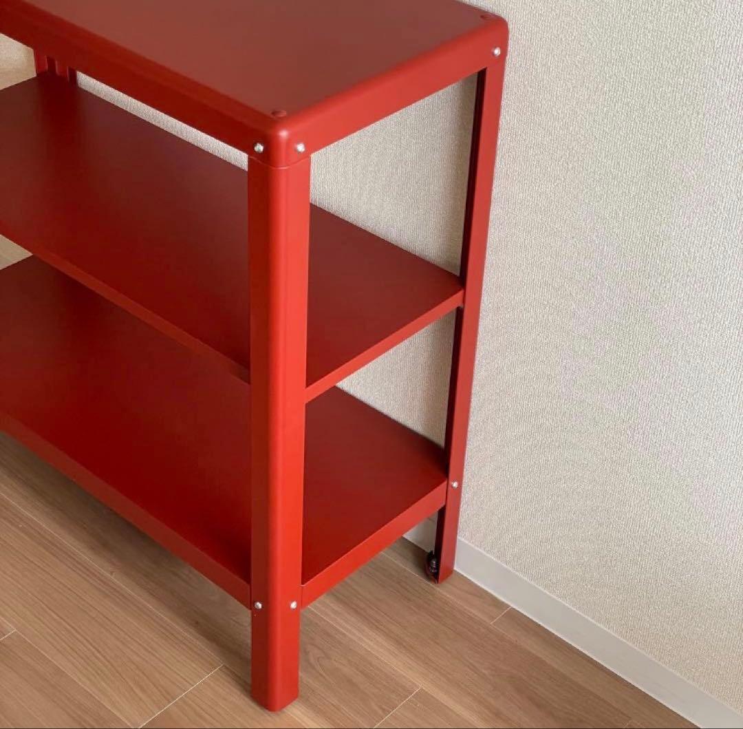 【在庫2】IKEA廃盤カラー レッド　KOLBJÖRN（コールビョーン）ラック