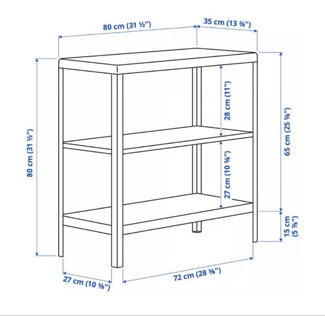 【在庫2】IKEA廃盤カラー レッド　KOLBJÖRN（コールビョーン）ラック