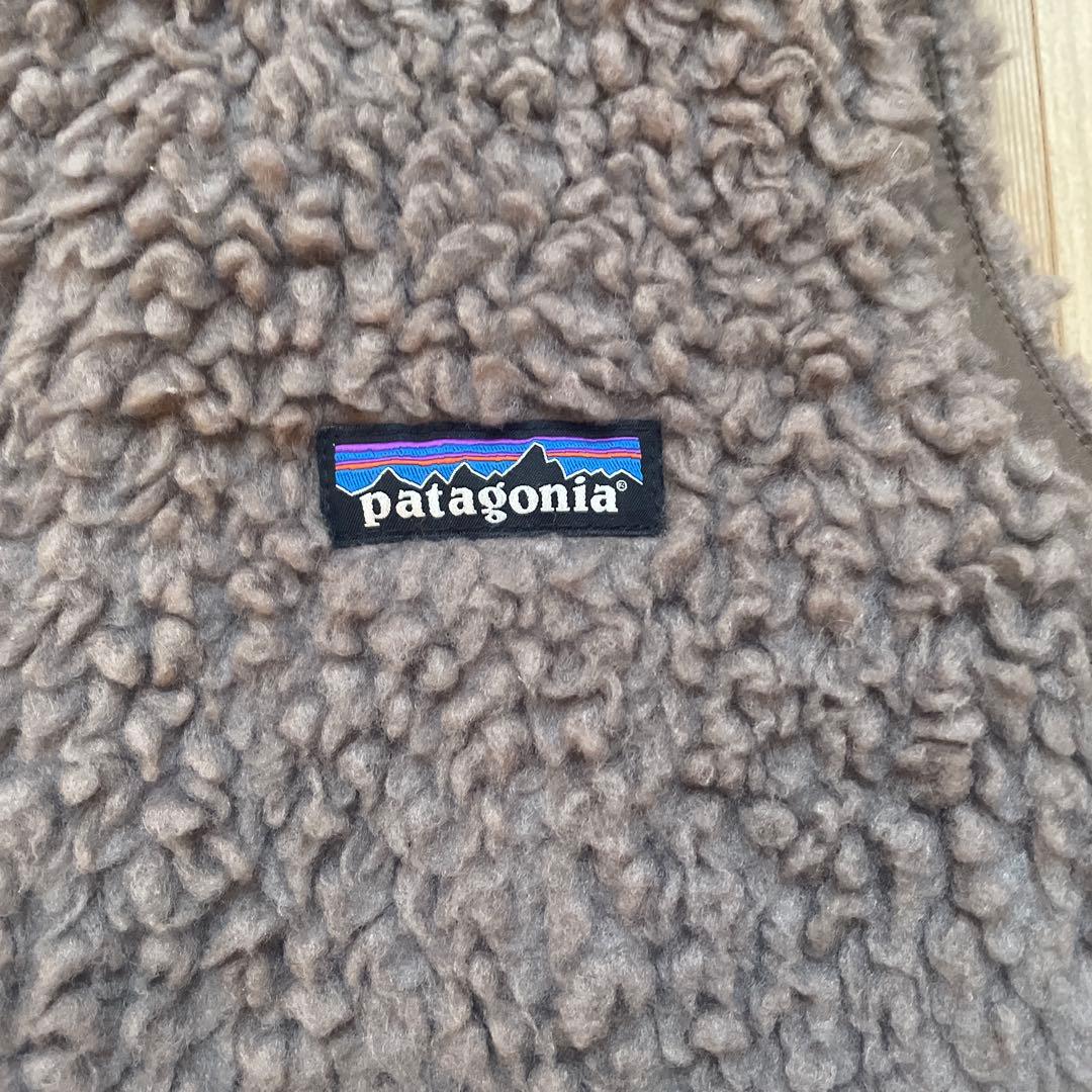 patagonia フリース ベスト XS グレーベージュ