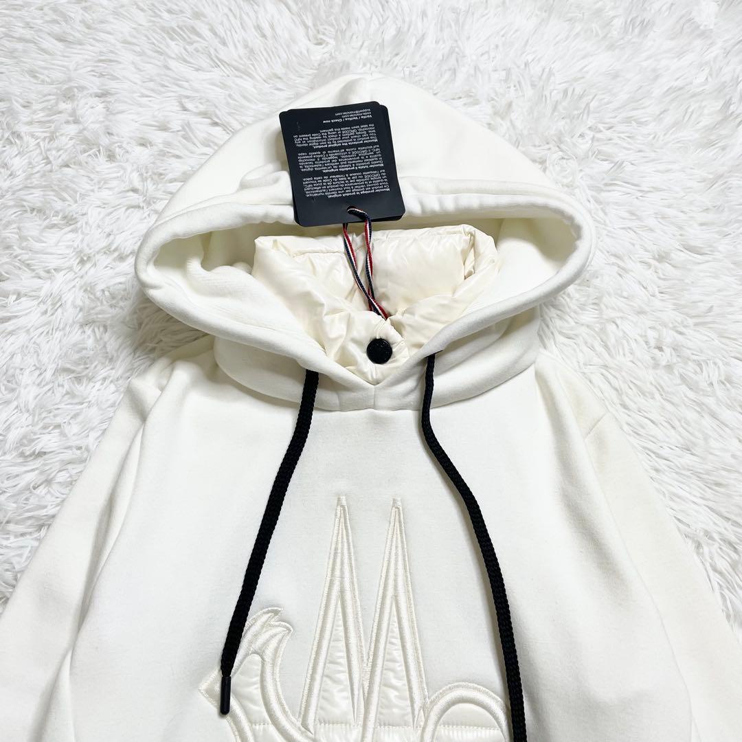 モンクレール　ダウン パーカー MAGLIA ホワイト アイボリー フード