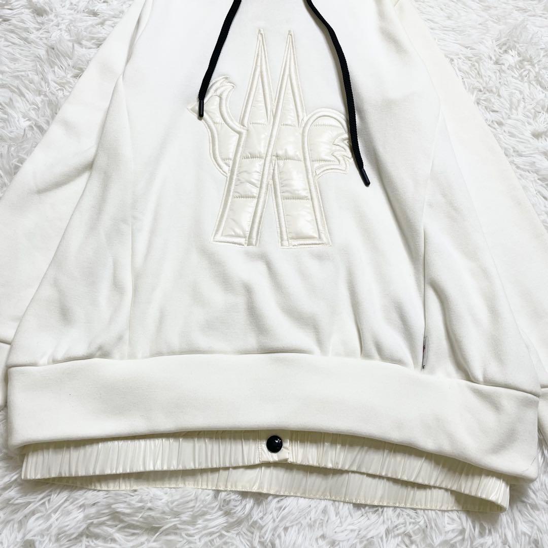 モンクレール　ダウン パーカー MAGLIA ホワイト アイボリー フード