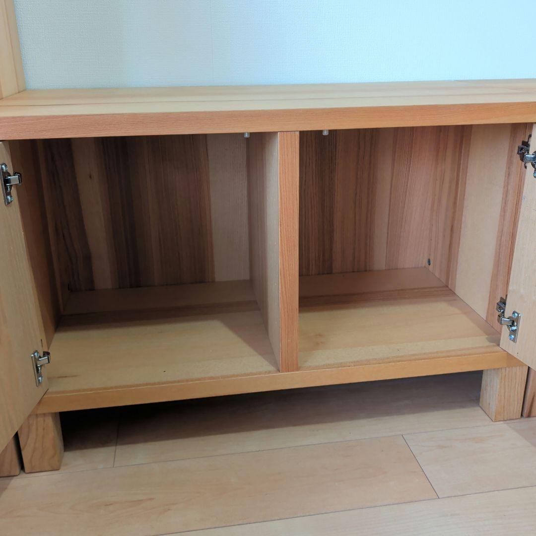 木製収納 ナチュラルウッド 2扉 IKEA Traby（⑥左）