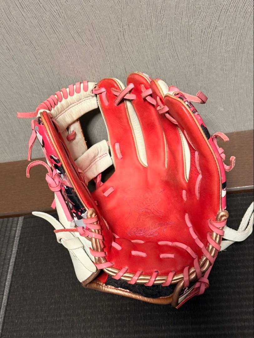 【最終値下げ！】Rawlings 軟式グローブ 赤/白