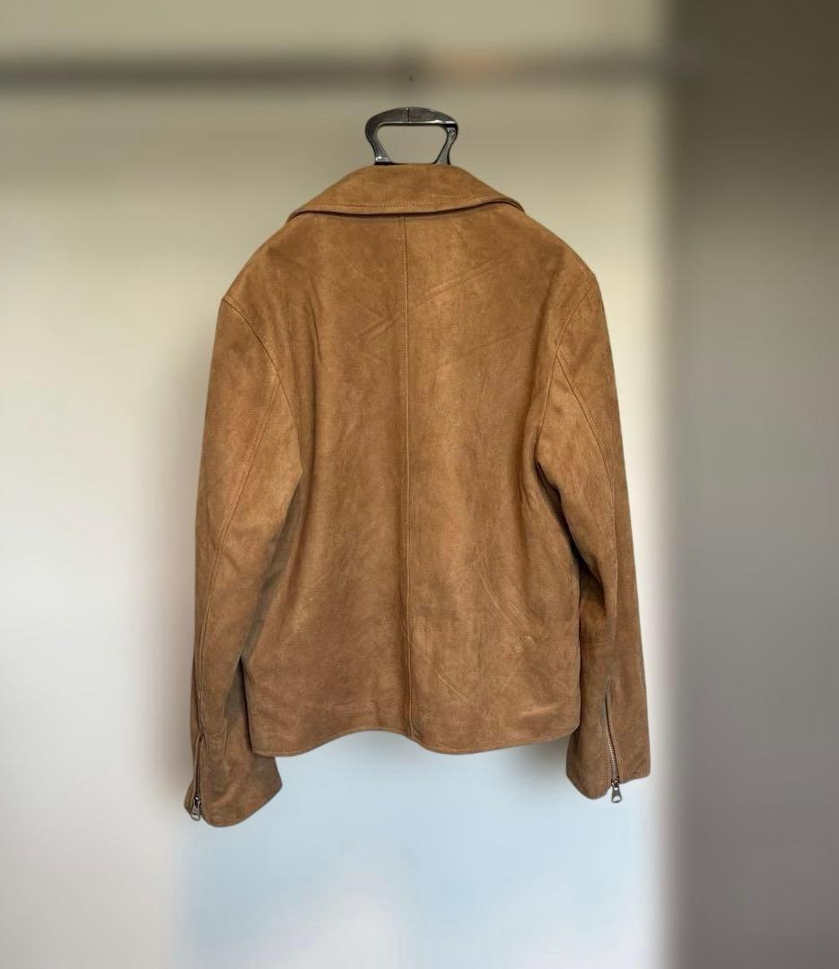 【新品】 ＊ フェイクスエード ＊ ジャケット ＊ 袖口ジッパー ＊ S