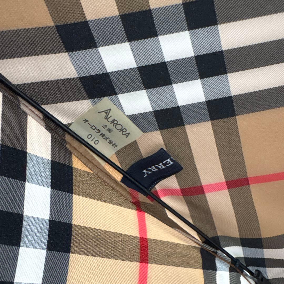 あ*や様 Burberry 折りたたみ傘 チェック ベージュ 日本製