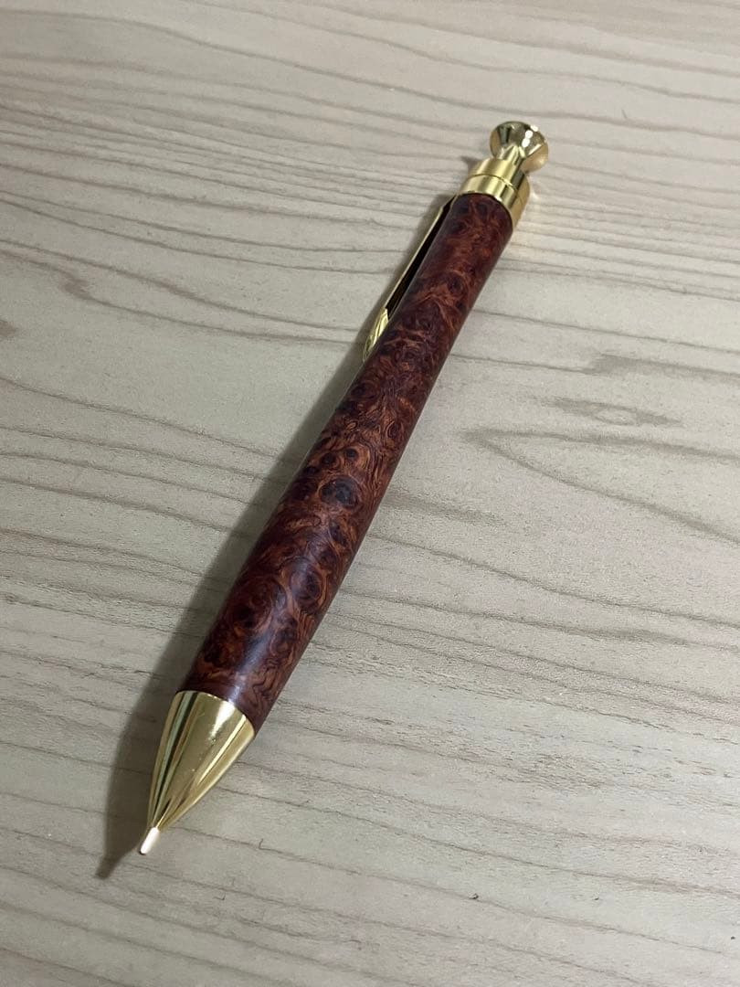 こぶた工房極上花梨瘤　ゴールド金具