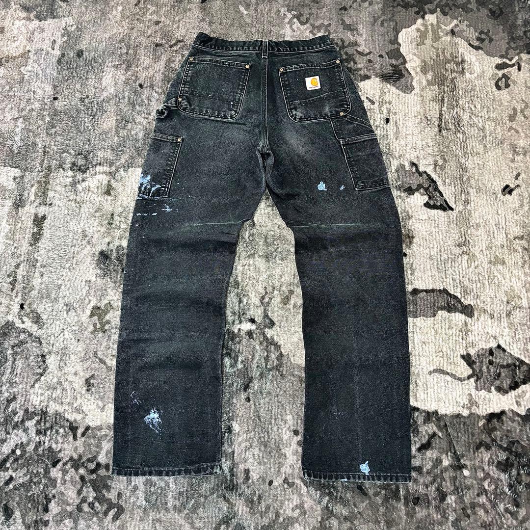 コメ欄セール！超スペシャル 一点物USA製ヘルメッツ ブルーペンキ 28×32