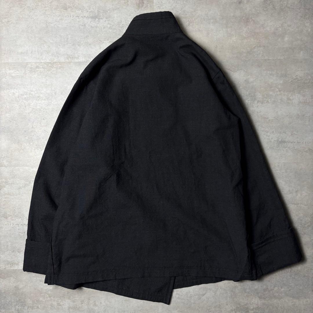 ISSEY MIYAKE ブラック デザインスタンドジャケット 変形ジャケット